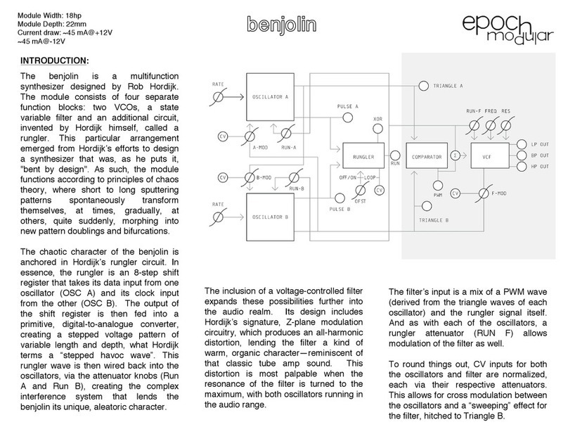 Epoch Modular Benjolin User manual