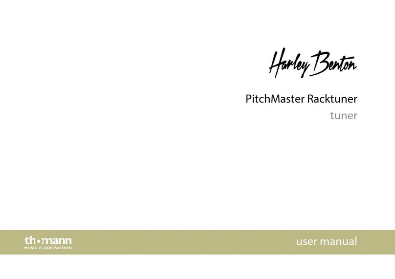thomann Harley Benton PitchMaster Racktuner user manual