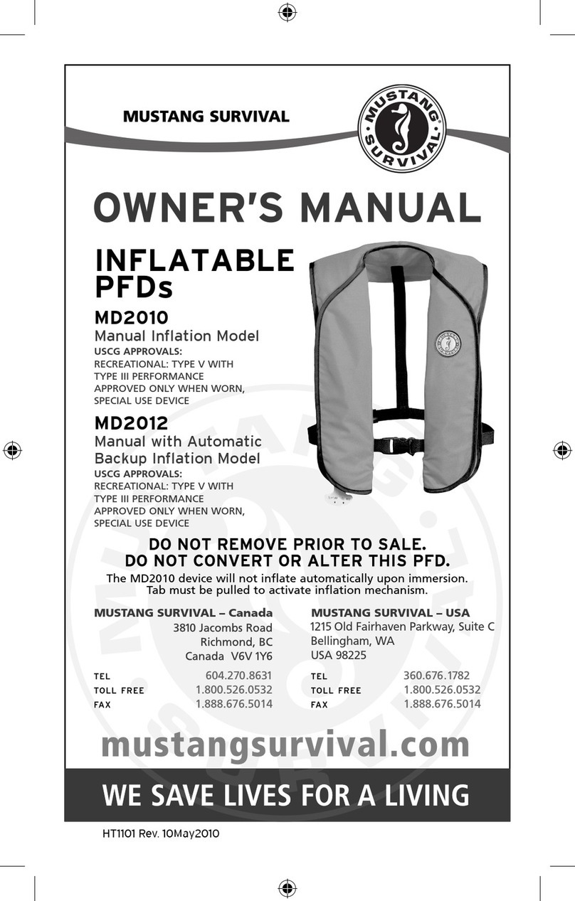 Mustang Survival MD2010 owner's manual Mustang Survival MD2010 owner's manual