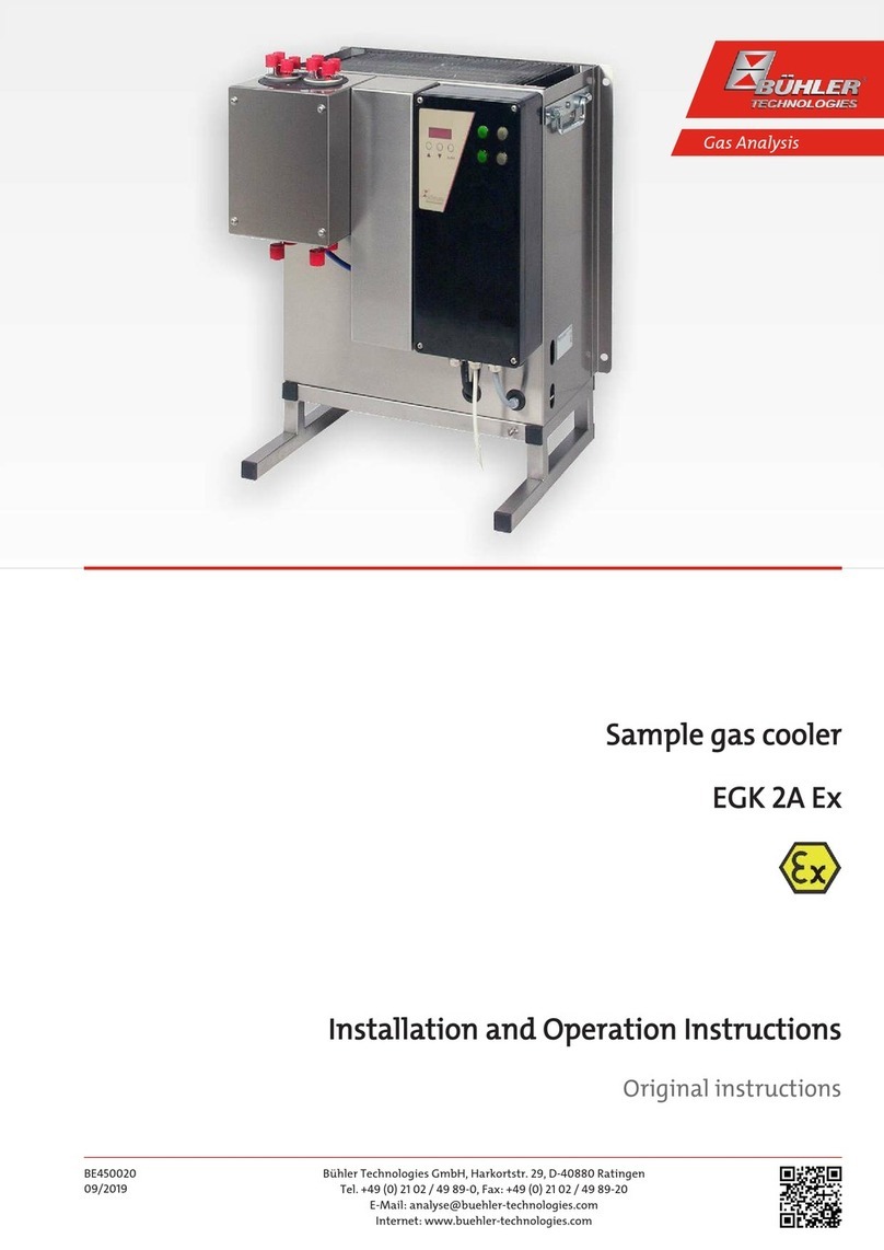 Bühler technologies EGK 2A Ex Installation and operation instructions
