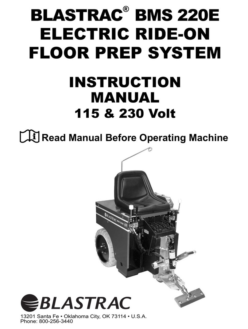 Blastrac BMS 220E User manual