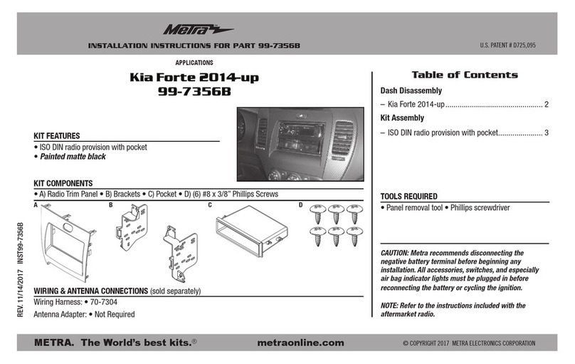 Metra Electronics 99-7356B installation instructions
