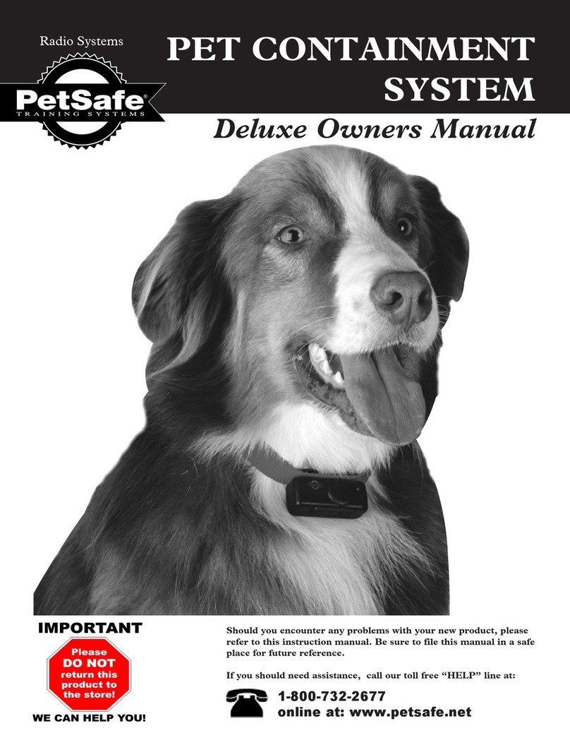 Petsafe Deluxe Pet Contrainment System owner's manual