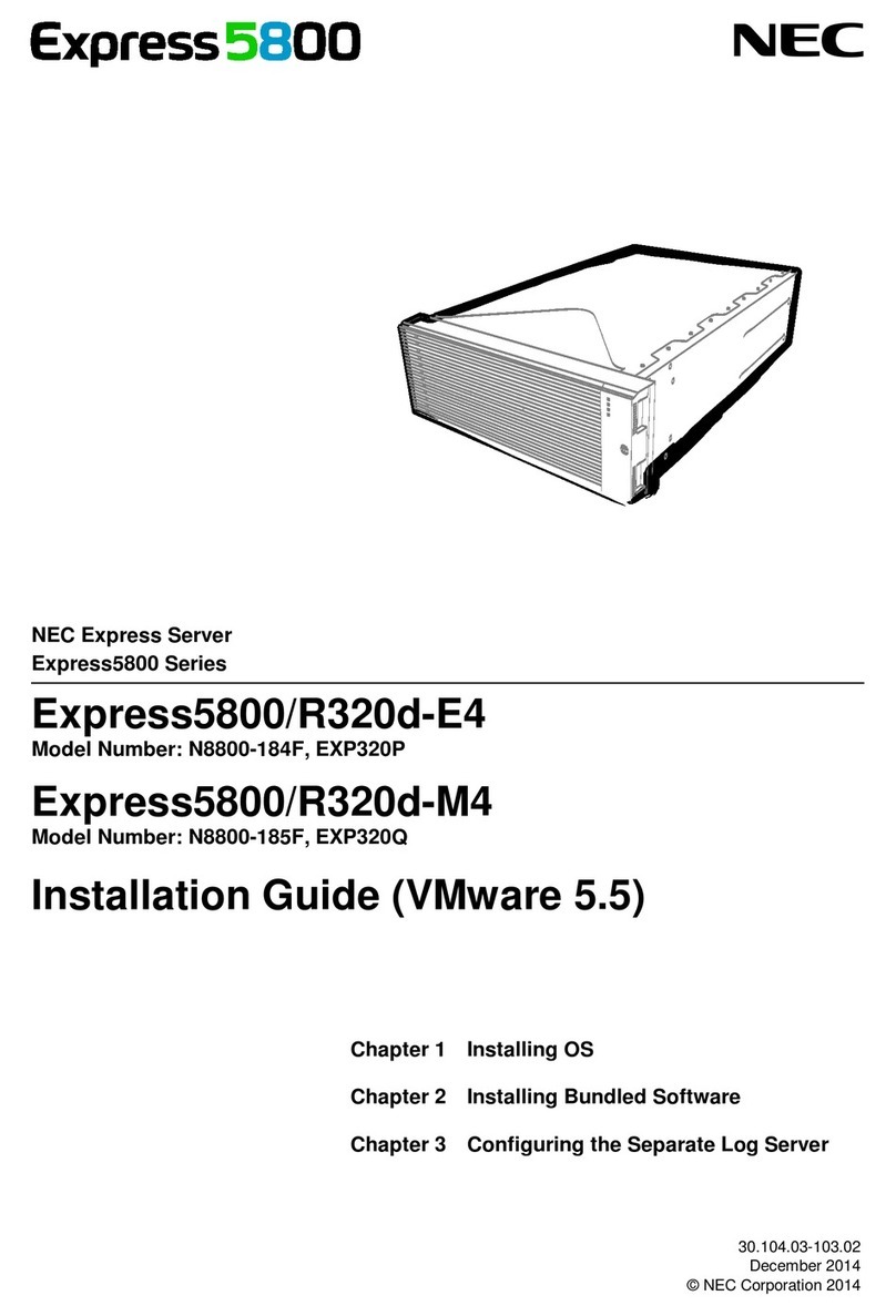 NEC Express 5800 Series User manual
