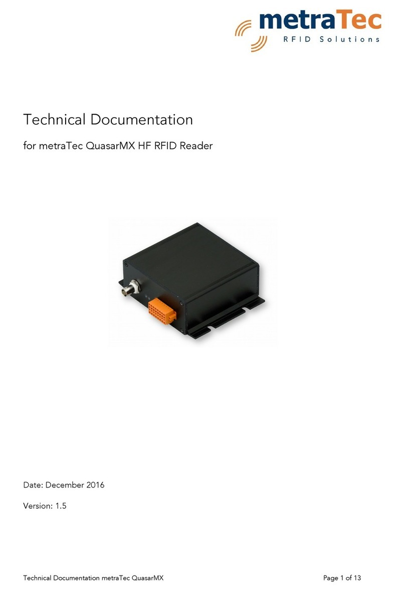 metraTec QuasarMX Technical documentation metraTec QuasarMX Technical documentation