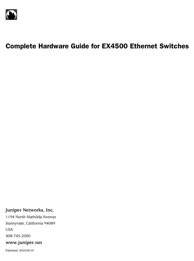 Juniper EX4500 Series User manual Juniper EX4500 Series User manual