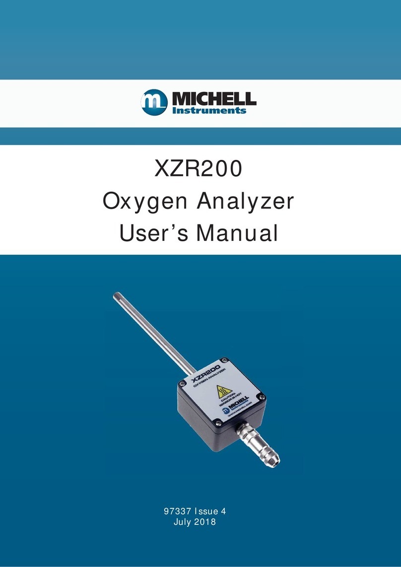 Michell Instruments XZR200 User manual