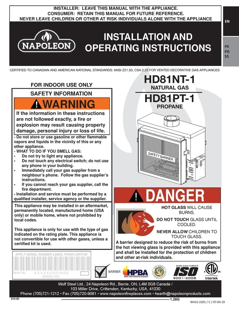 Napoleon HD81NT-1 User manual Napoleon HD81NT-1 User manual