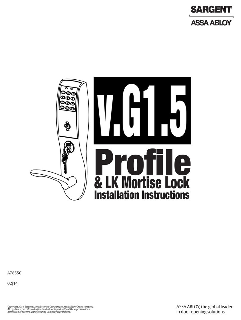 Assa Abloy SARGENT Profile v.G1.5/LK User manual