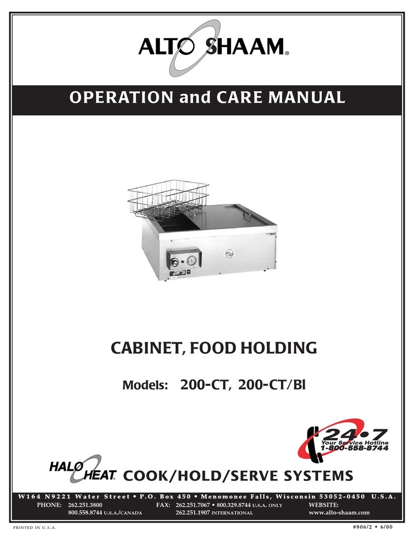 Alto-Shaam 200-CT Operation and care manual