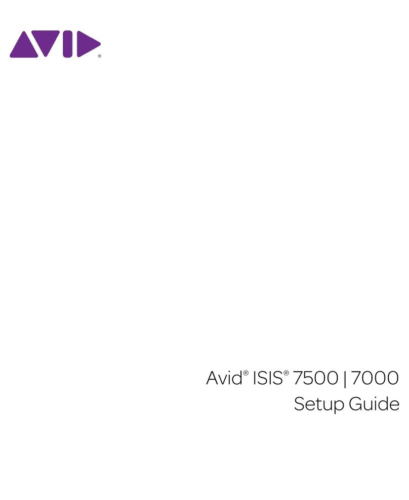 Avid Technology Isis 7500 User manual Avid Technology Isis 7500 User manual