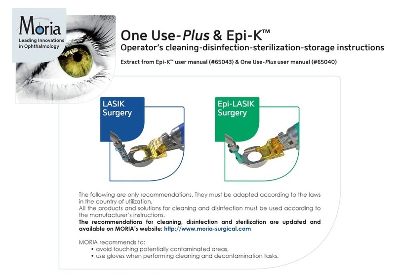 MORIA One Use-Plus Operator instructions