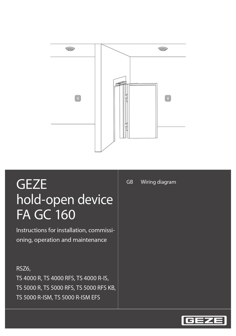 GEZE RSZ6 Wiring diagram
