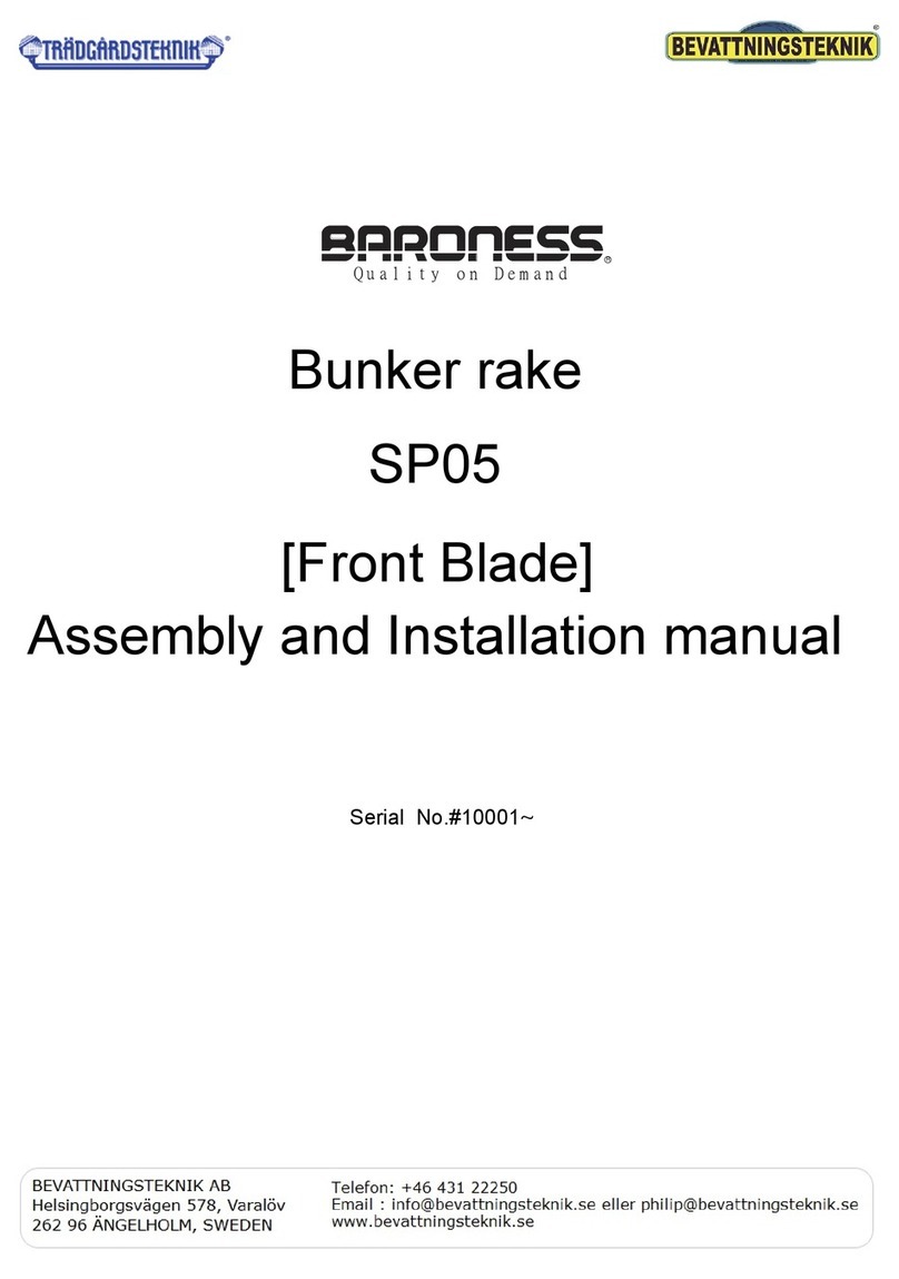 Baroness SP05 Assembly and installation manual