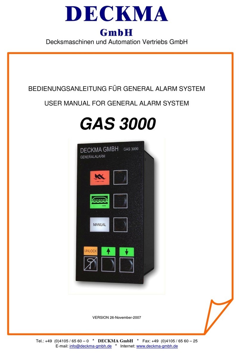 Deckma GAS 3000 User manual
