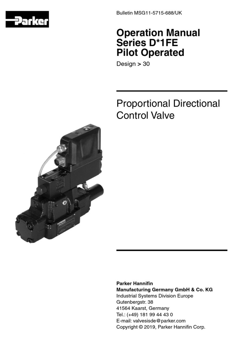 Parker D41FE Operation manual