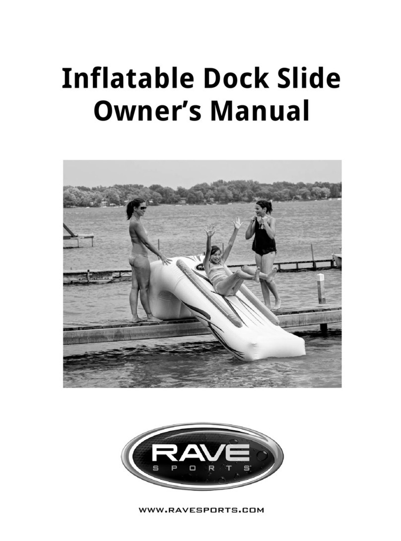 Rave Sports Inflatable Dock Slide User manual