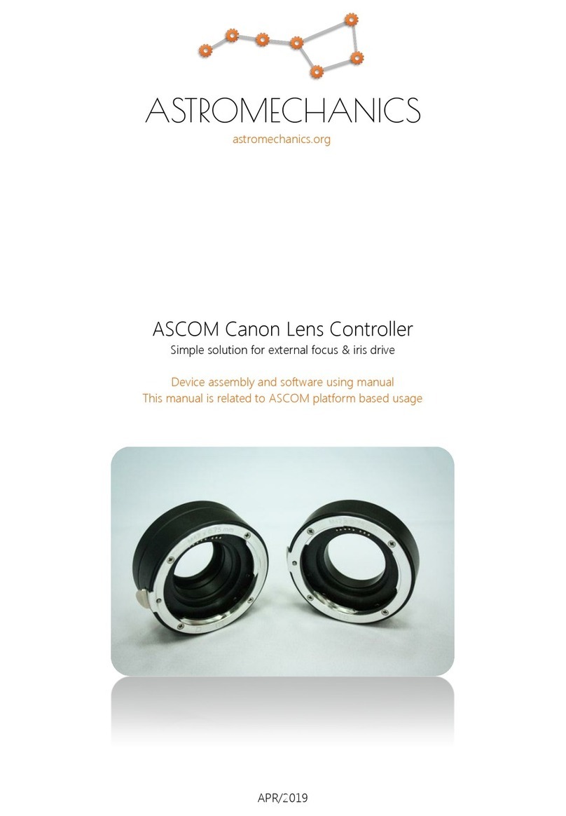 ASTROMECHANICS ASCOM Device assembly and software using manual ASTROMECHANICS ASCOM Device assembly and software using manual