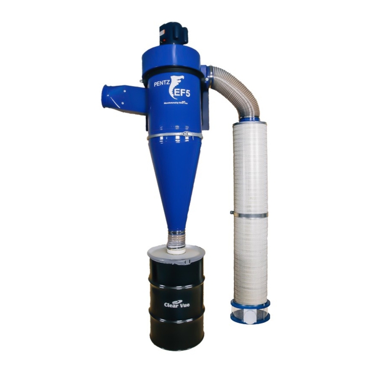Clear Vue Cyclones Pentz EF5 User manual
