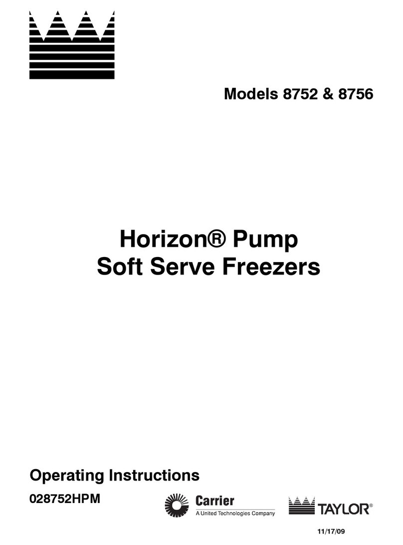 Taylor Horizon 8752 operating instructions