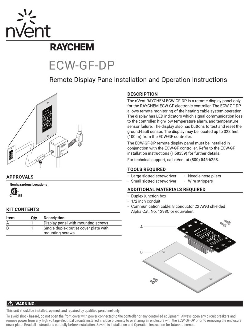 nvent Raychem ECW-GF-DP Installation and operation instructions