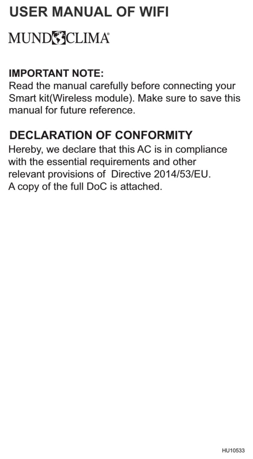 mundoclima OSK102 User manual
