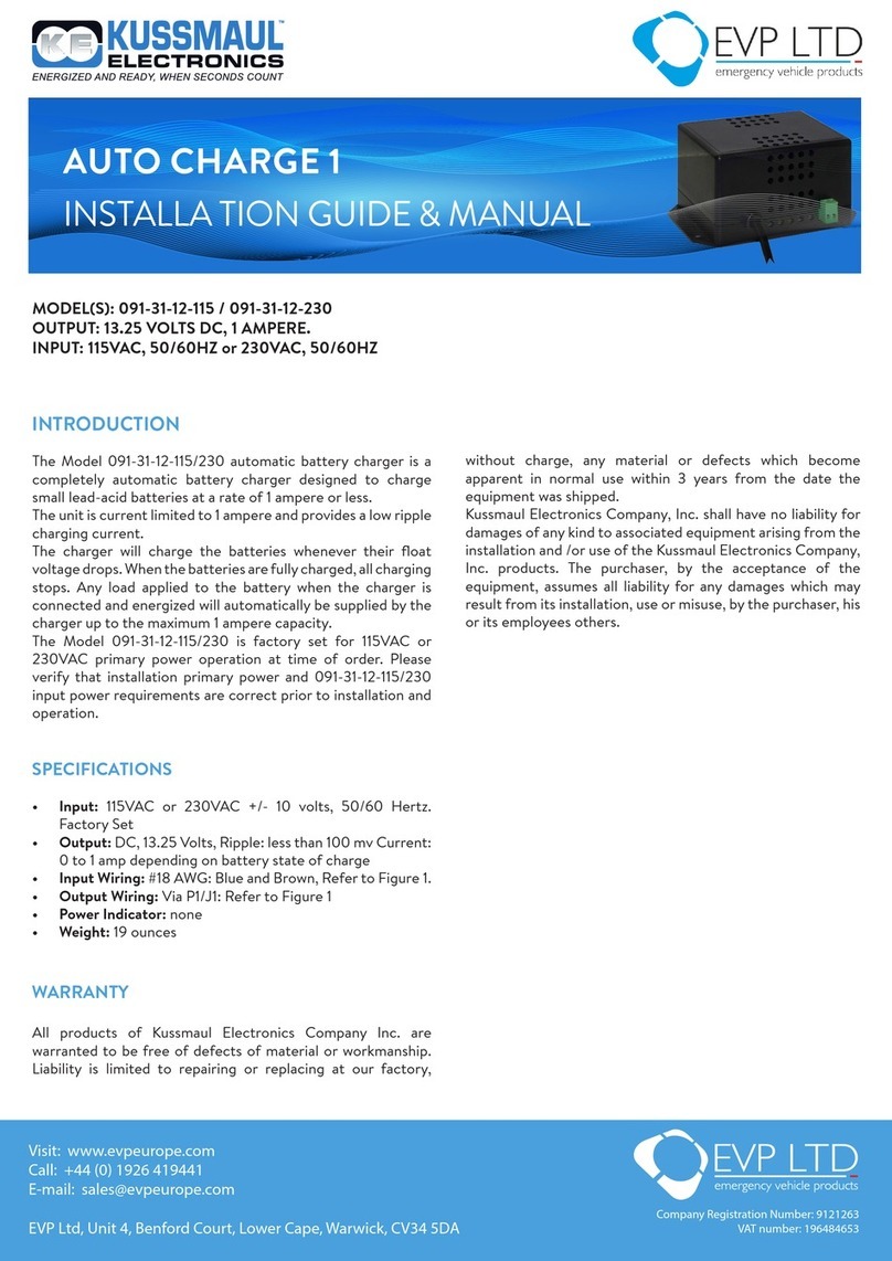 KUSSMAUL 091-31-12-115 Installation Guide and Manual