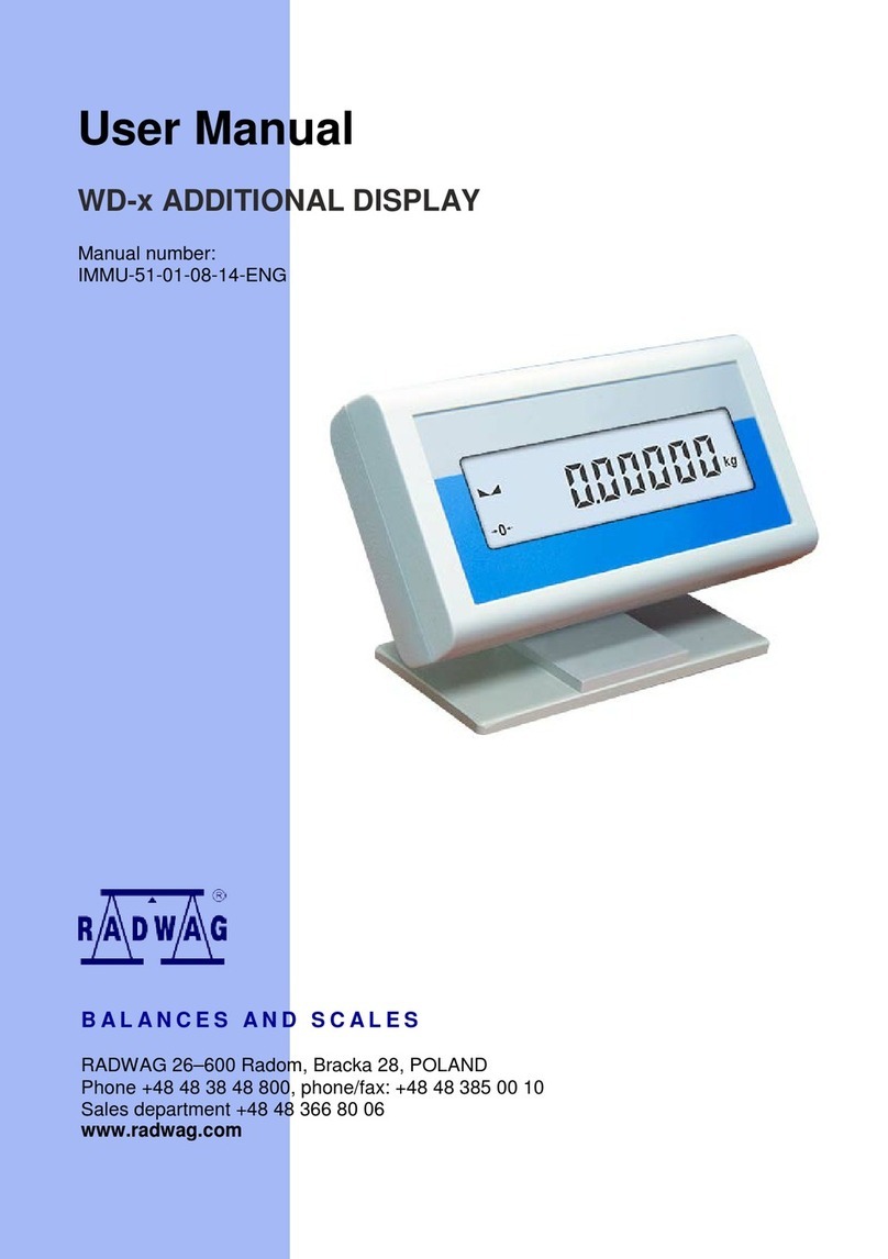 RADWAG WD-5/3Y User manual