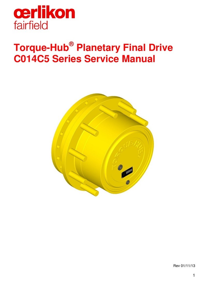 Oerlikon Fairfield Torque-Hub C014C5 Series User manual