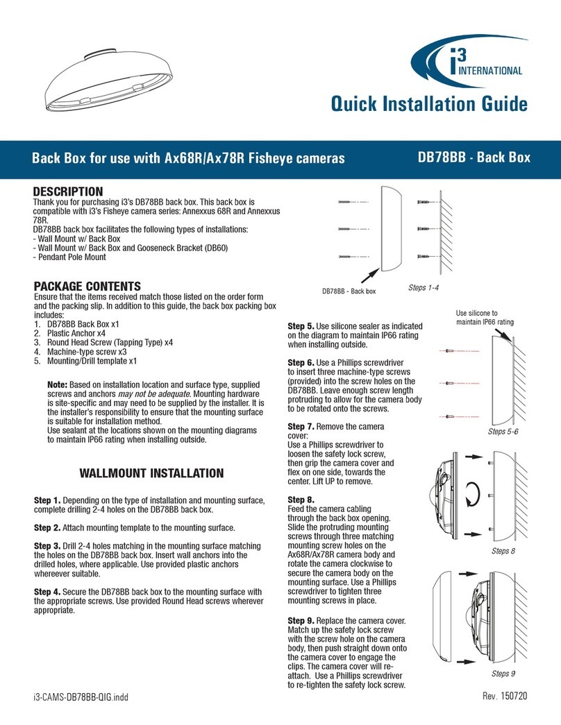 i3 International DB78BB User manual i3 International DB78BB User manual