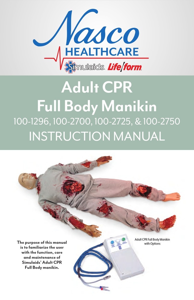 Nasco Healthcare Simulaids 100-1296 instruction manual