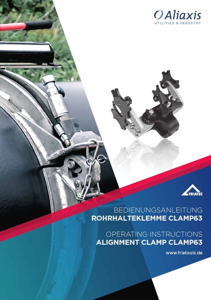 FRIATEC Aliaxis CLAMP63 operating instructions