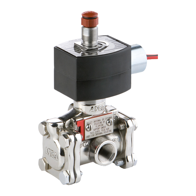 Asco 8316 Series Installation and operating instructions
