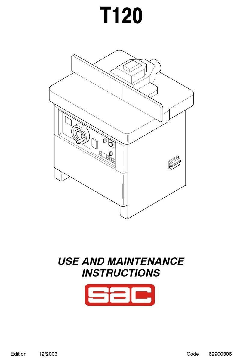 SAC T120 Use and maintenance instructions