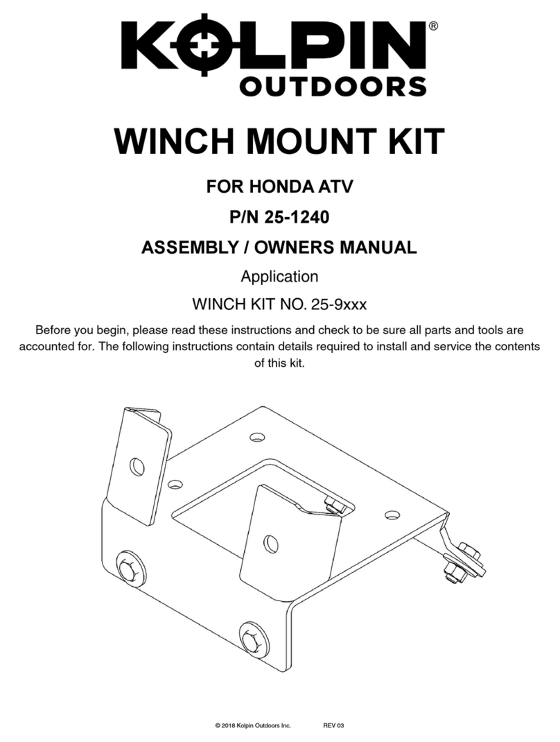 Kolpin 25-9 Series Assembly & owners manual