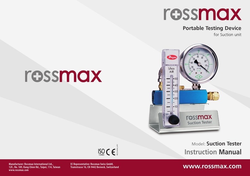 Rossmax Suction Tester instruction manual