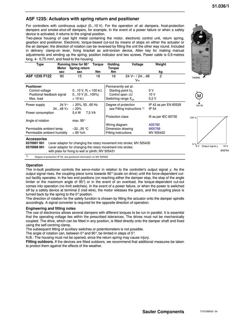 Sauter Components ASF 123S Wiring diagram