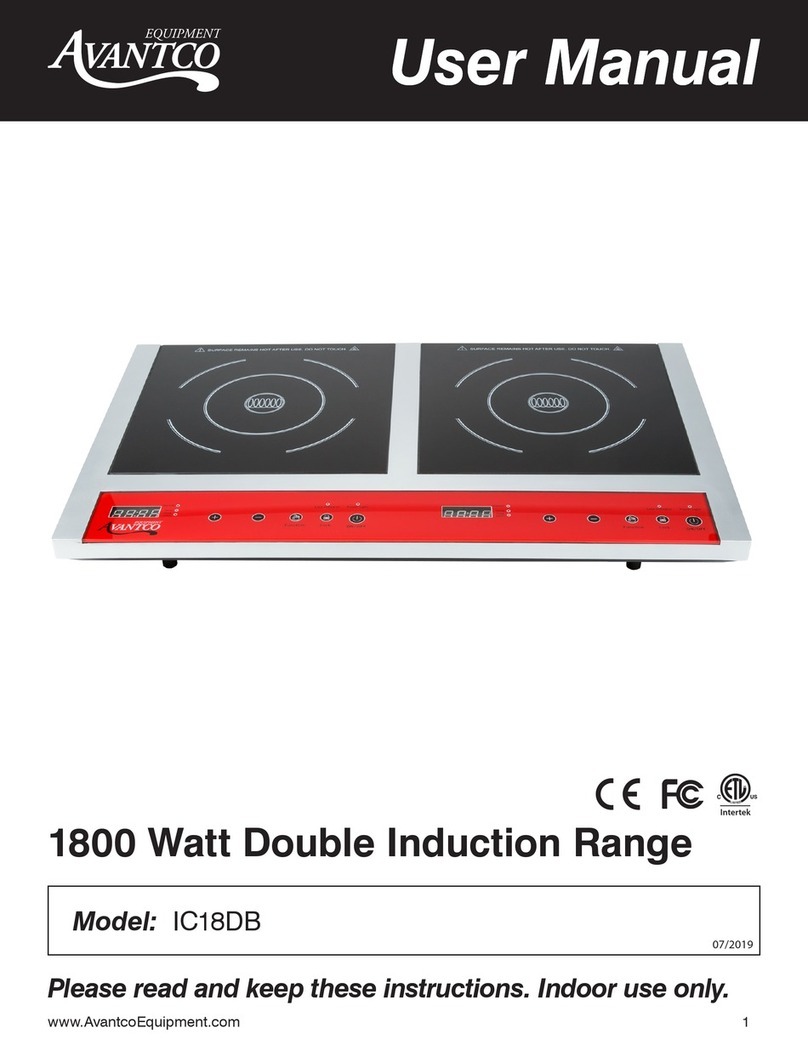 Avantco IC18DB user manual Avantco IC18DB user manual