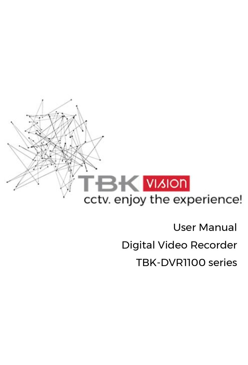 TBK vision TBK-DVR1100 Series user manual