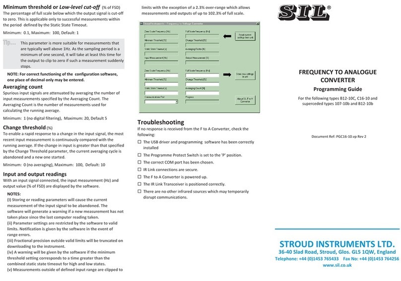 SIL B12-10C Programming guide