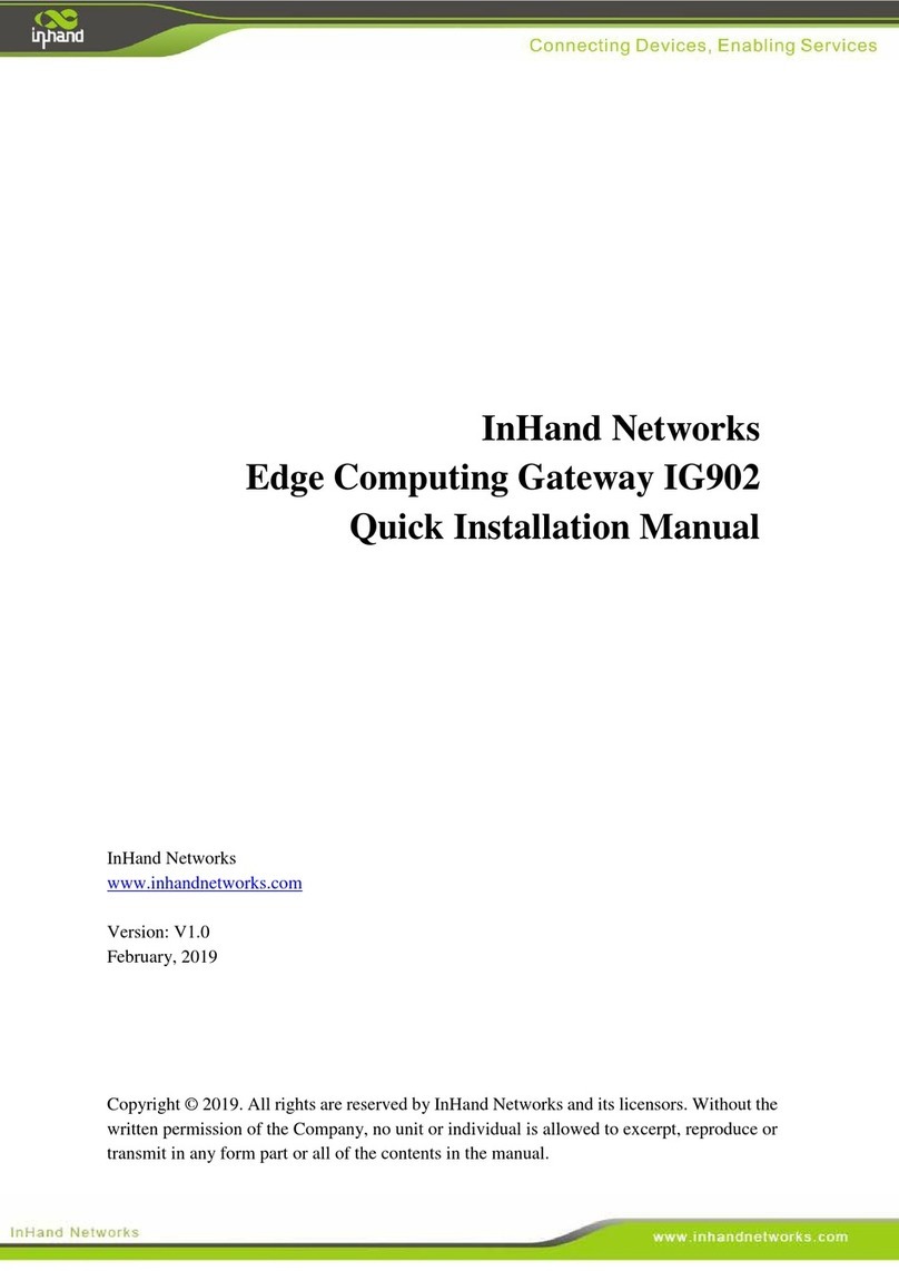 InHand IG902-B Operating and maintenance instructions