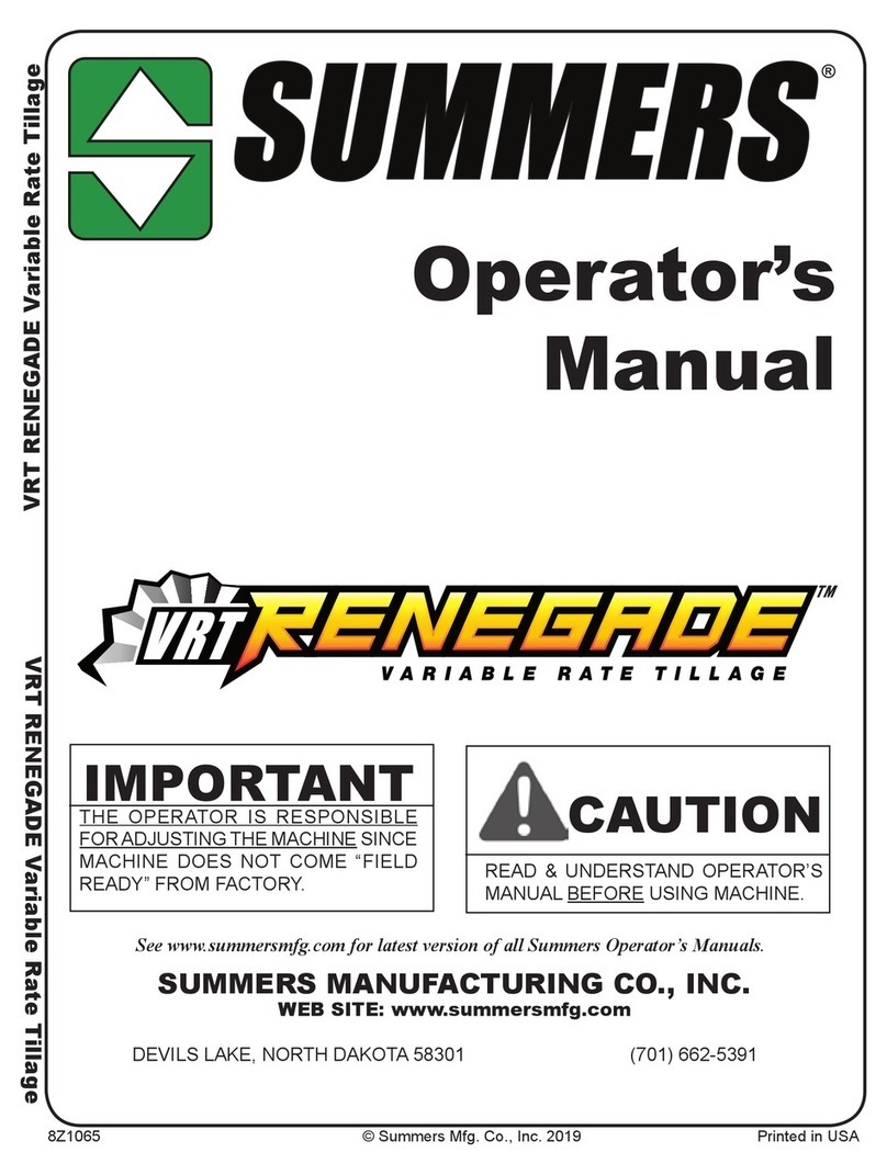 Summers VRT Renegade Operator's manual