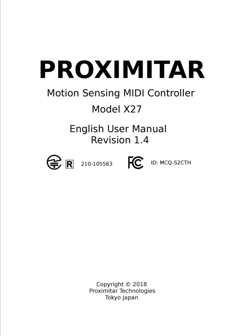Proximitar X27 user manual