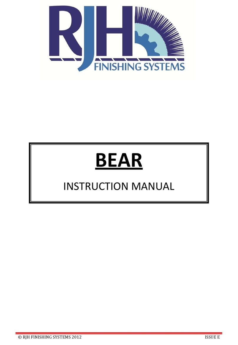 RJH FINISHING SYSTEMS BR Series instruction manual