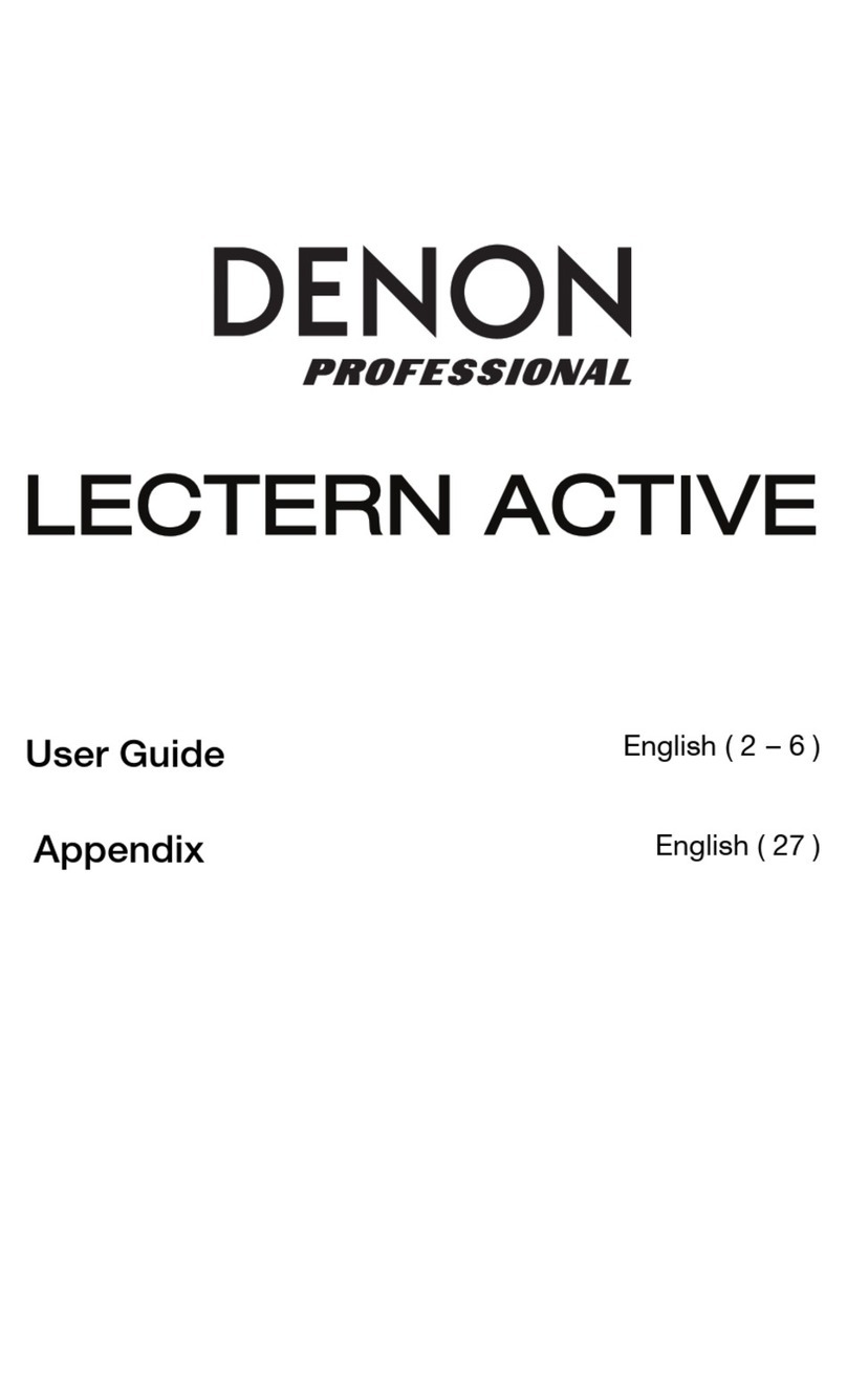 Denon Professional Lectern Active user guide