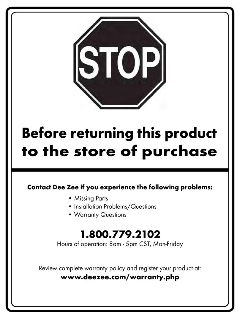 DeeZee DZ 95053 Installation instructions manual