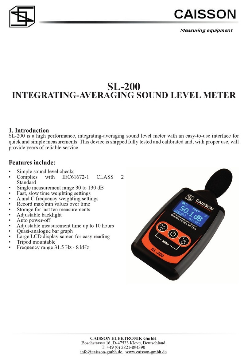 CAISSON SL-200 User manual