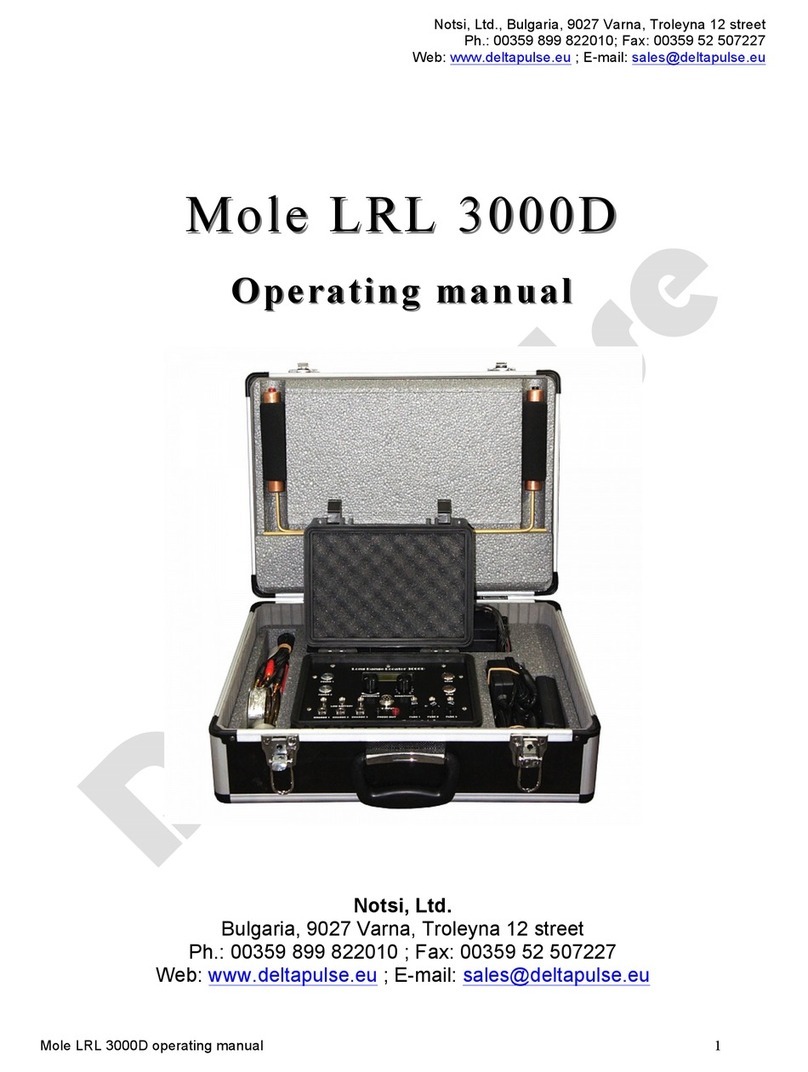 Notsi Mole LRL 3000D operating manual