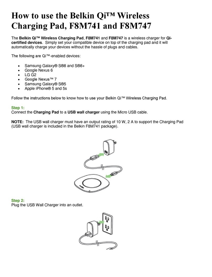 Belkin Qi F8M741 user manual