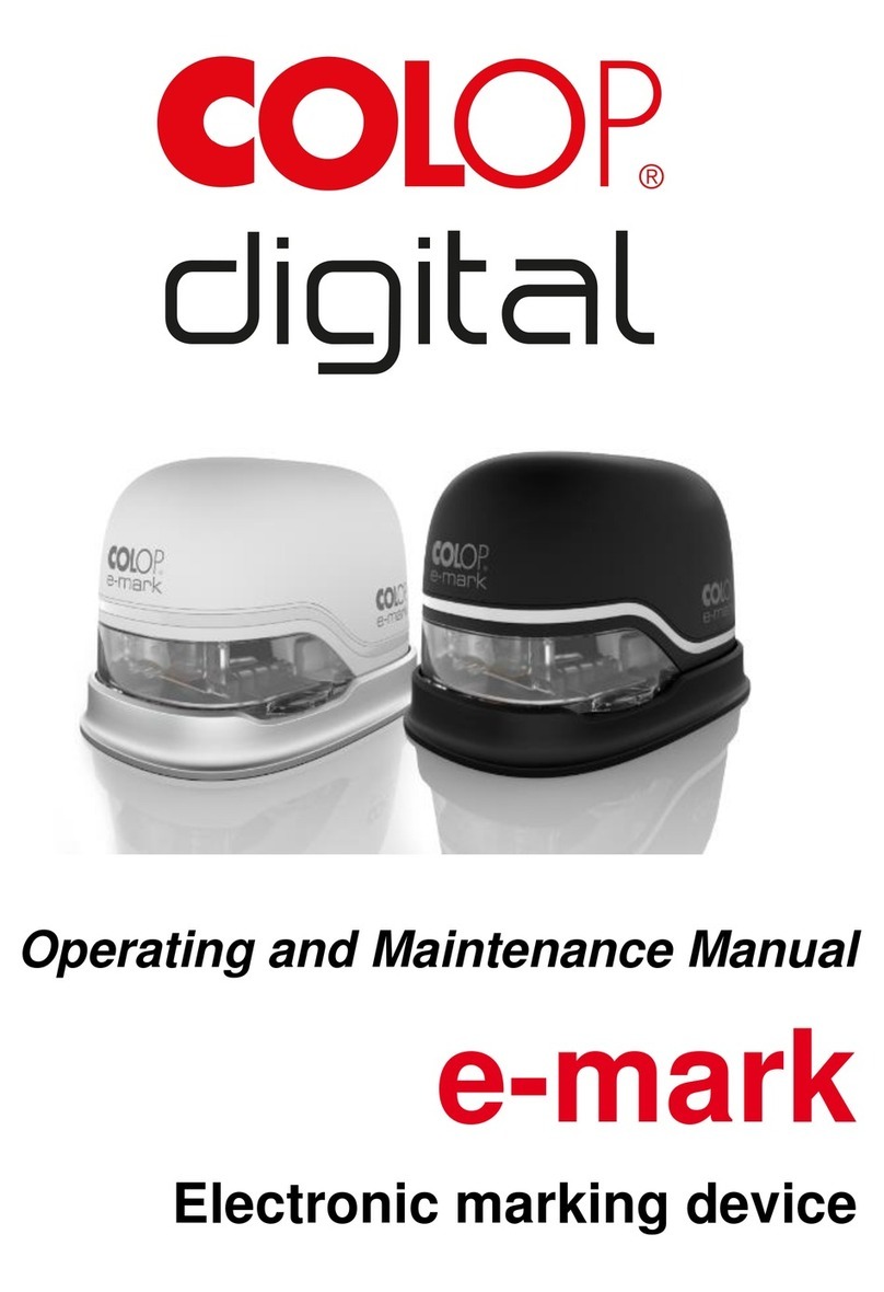 Colop e-mark Operating and maintenance manual